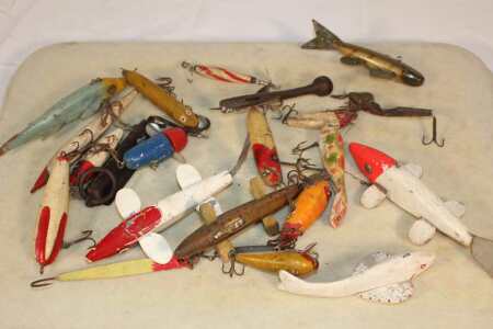Assorted Early Wooden Lures