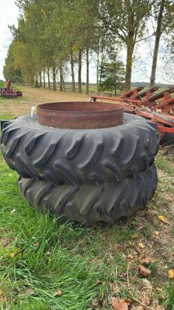 PAIR OF GOODYEAR 18.4-38 SNAP-ON DUALS