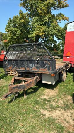SHOPBILT 11FT X 7.5FT STEEL SINGLE AXLE FLAT DECK TRAILER