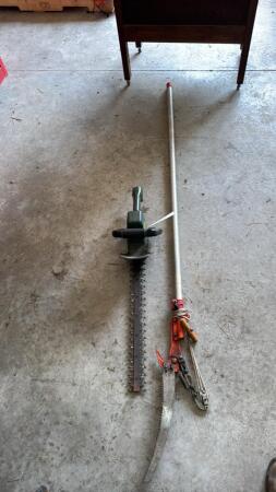 Limb Pruner and B&D Electric Hedge Clipper