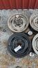 Lot of 4 Steel 15in Rims and Center Caps - 4