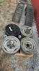 Lot of 4 Steel 15in Rims and Center Caps - 6