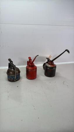 (3) OIL CANS