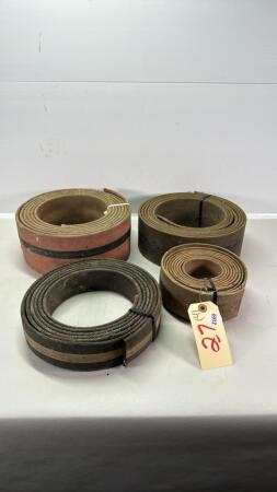 (4) PIECES OF FLAT BELTING
