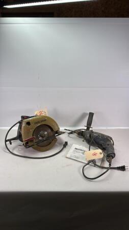Electric Skil Saw&Mastercraft Elec. Hammer Drill