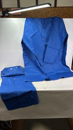Pair of 3XL Blue Shop Coats