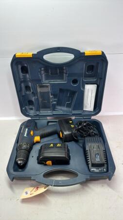 12V Mastercraft Drill w/ 2 Batteries and Charger