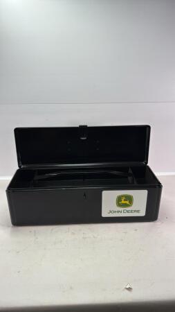 Black Metal Tool Box 19inL x 6inW x 6.5inH