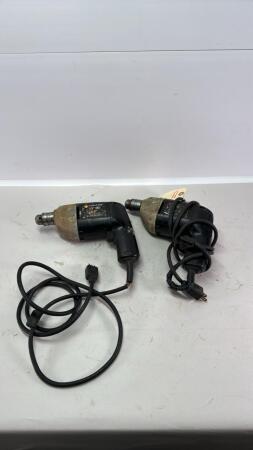 Pair of Electric Drills, One NOT Working