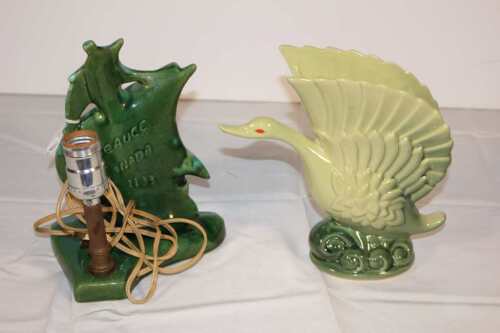 Beauceware Lamp and Bird Vase