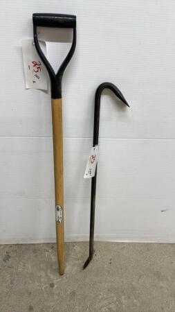 NEW GARANT SHOVEL HANDLE&53IN WRECKING BAR