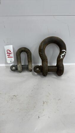 (2) LARGE SHACKLES