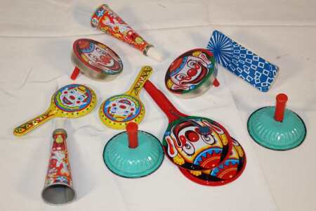 Vintage Tin Noise Makers