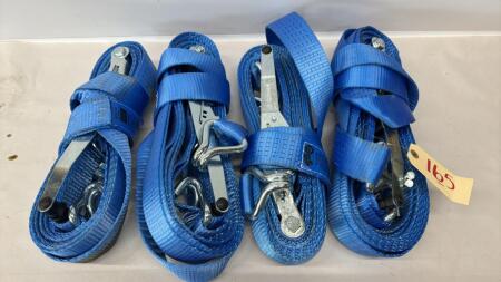 (4) 2IN NYLON RATCHET STRAPS