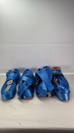 (4) 2IN NYLON RATCHET STRAPS