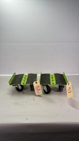 PAIR OF SNOWMOBILE DOLLYS