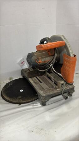 RIDGID METAL CUT OFF SAW W/9 BLADES