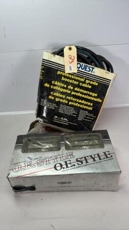 CAR QUEST SET OF 20FT 4 GAUGE BATTERY CABLES