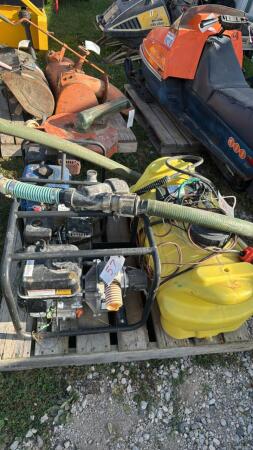 LOT WITH 2 GAS TRANSFER PUMPS AND ATV SPRAYER