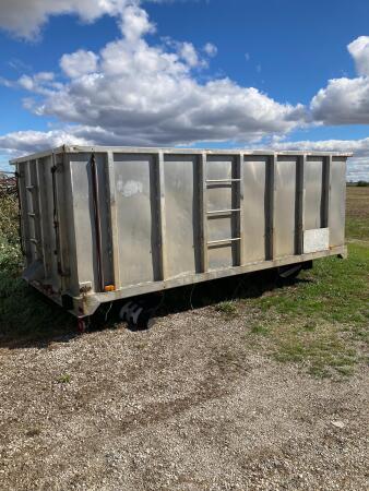 OFFSITE:ALUMINUM 15FT DUMP BOX WITH HOIST