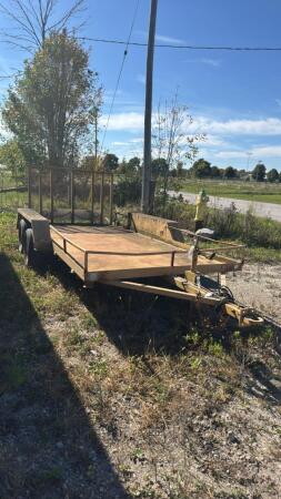 1990 MARK 14FT X 8OIN TANDEM FLATDECK TRAILER