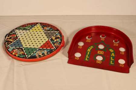 Chinese Checkers and Vintage Skill Ball Game