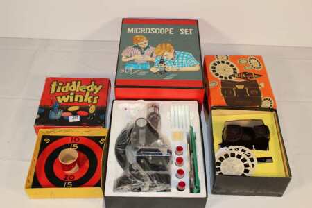 View Master, Tiddlywinks and Microscope