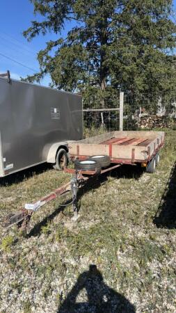 1998 HOMEBUILT 12FT X 6FT TANDEM TILT TRAILER
