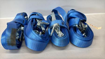 (4) 2IN NYLON RATCHET STRAPS
