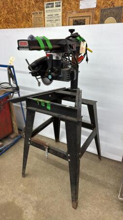 CRAFTSMAN 9IN RADIAL ARM SAW ON STAND