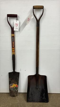 GARANT TILE SPADE & SQUARE MOUTH SHOVEL