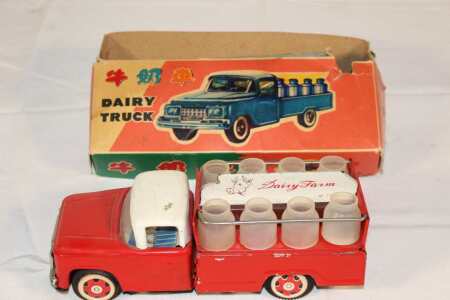 Tin Dairy Delivery Truck