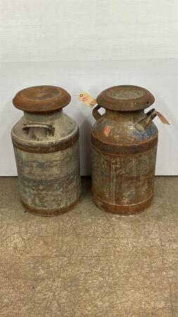 (2) MILK CANS