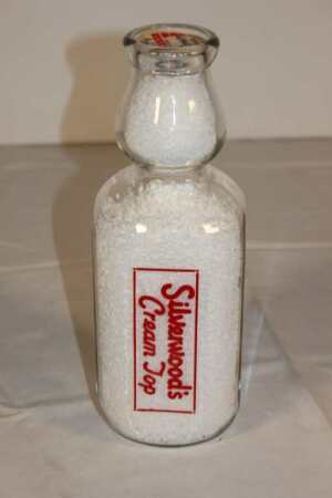 Silverwood's Cream Top Milk Bottle