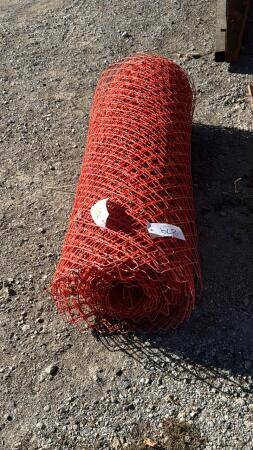 1 ROLL OF ORANGE POLY SNOW FENCE