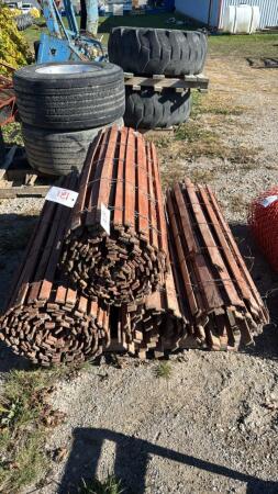 4-ROLLS OF WOODEN SNOW FENCE