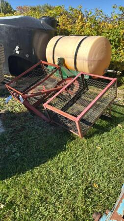 6FT 3PTH SCRAPER BLADE WITH WEIGHT BASKETS