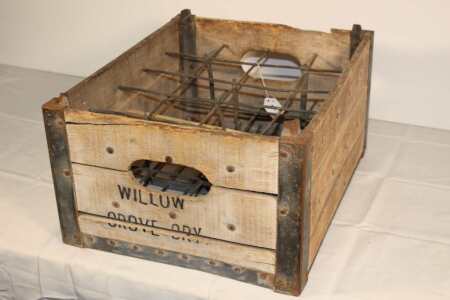 Willow Grove Wooden Milk Crate