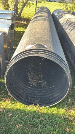21FT 6IN X 30IN SMOOTH WALL POLY PIPE