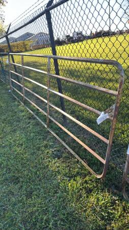 STEEL 14FT DIAMOND BAR GATE