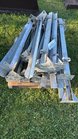 LOT OF STAINLESS HOG PENNING POSTS