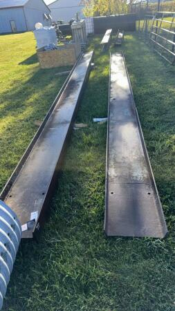 2-LENGTHS OF 27FT X 18IN X 6IN STEEL I-BEAM
