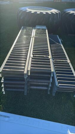 13-7.5FT X 12IN LENGTHS OF ROLLER CONVEYOR