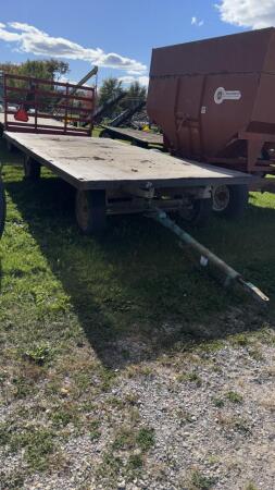 16FT X 8FT STEEL FLAT RACK WAGON