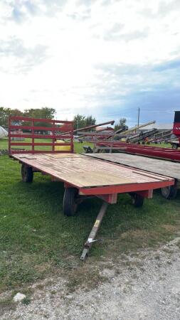 15.5FT X 8FT FLAT RACK WAGON