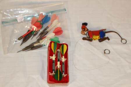 Vintage Darts and Pull Toy