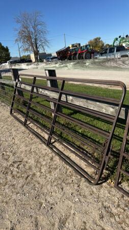 PAIR OF 12FT STEEL 7-BAR GATES