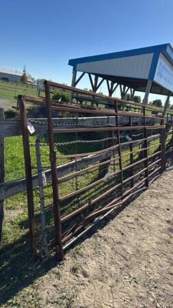 16FT AND 15.5FT STEEL GATES, 15FT PAGE WIRE GATE