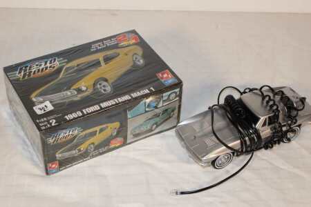 1969 Ford Mustang Model Kit and Corvette Telephone