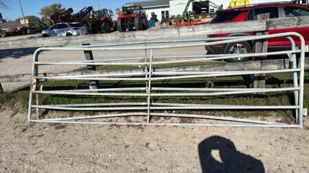 PAIR OF 13FT GALVANIZED TUBE GATES
